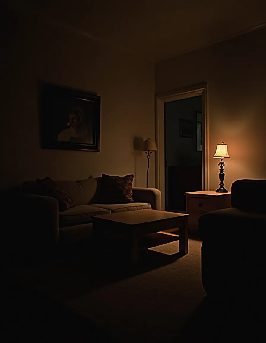 Nighttime Living Room